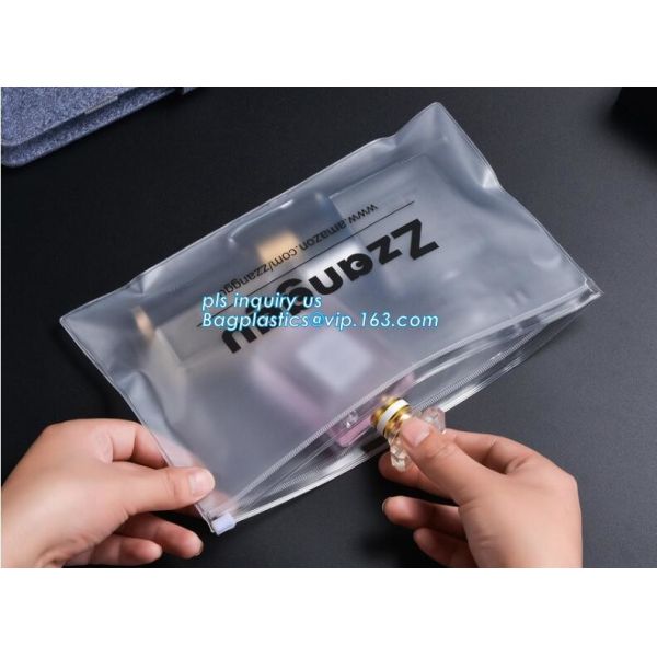 EVA Garment Packing Bag With zipper slider, cpe frosted zip lock bag with slide Zip lockk, Large Slider Zip Lock Plastic C