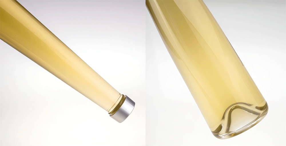 1000ml Crystal Glass Liquor Bottle Cork Sealed For Beverage Packaging