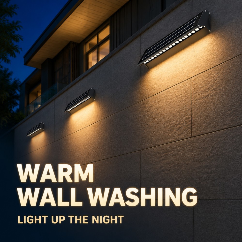 10W LED Solar Wall Washer Light IP65 Outdoor Architectural Lighting for Hotels and Villas