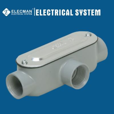 2 Threaded T Type Aluminum Conduit Bodies IMC Rigid Conduit Bodies