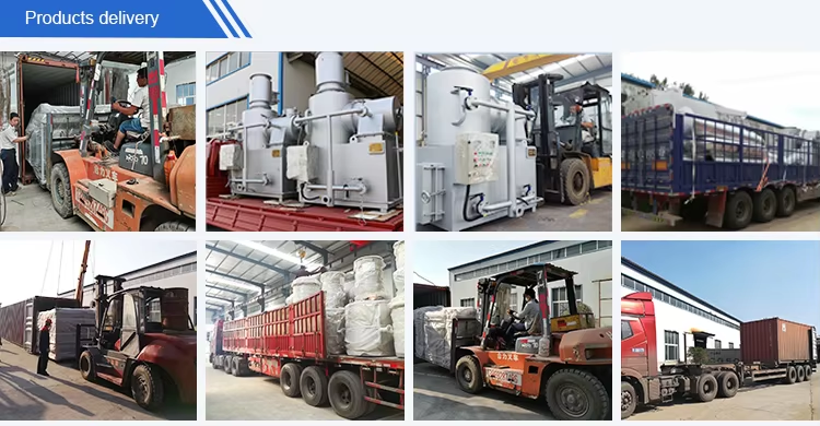 Smokeless Medical Waste Incinerator with 200-300kg/h Capacity, Electric Auto Control (PLC), and 15-25 Years Operational Life