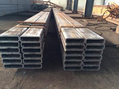 Weld Galvanized Hollow Steel Pipe , Thin Wall Square Tubing Double Submerged Arc