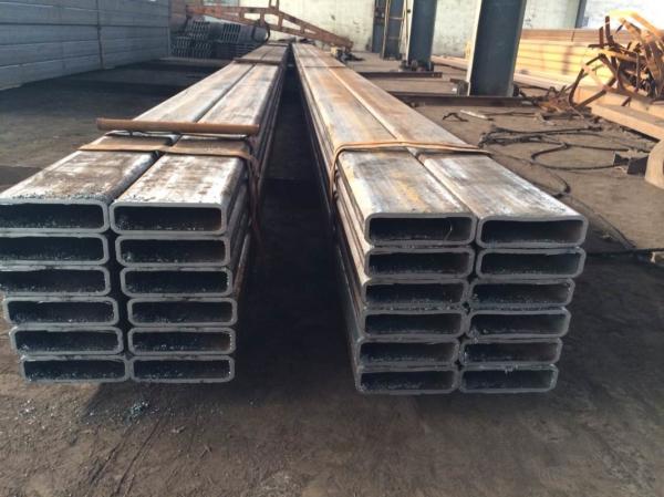 Weld Galvanized Hollow Steel Pipe , Thin Wall Square Tubing Double Submerged Arc