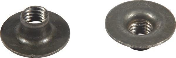 M6 M8 M10 Yellow Zinc Round Nut / Stamping Nut With 3 Holes For Furniture