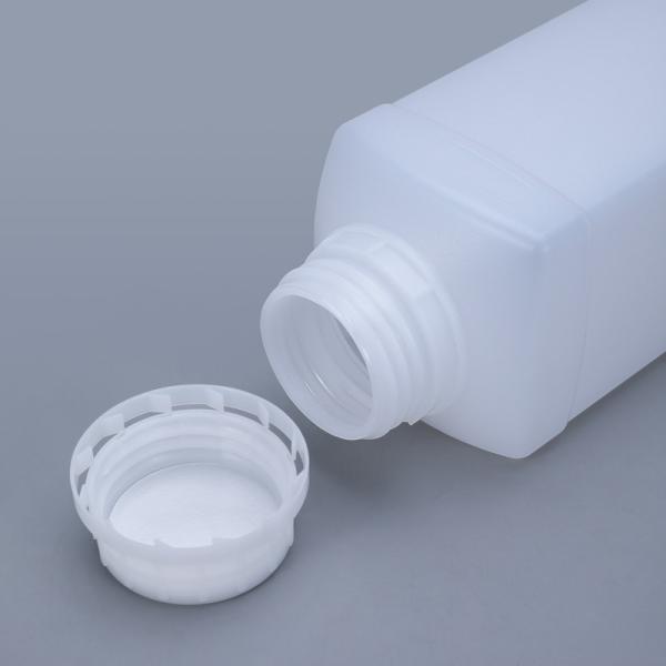 High Durability Square HDPE Bottle With Tamper Proof Caps Chemical Resistant