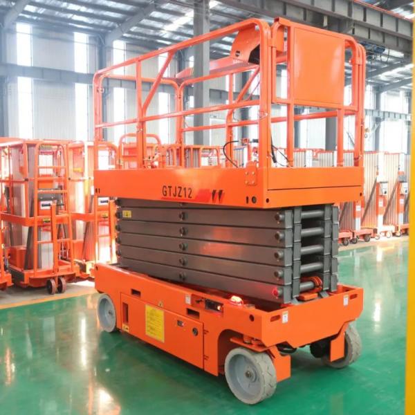 12m Electric Scissor Lift Self Propelled Scissor Lift Platform With CE