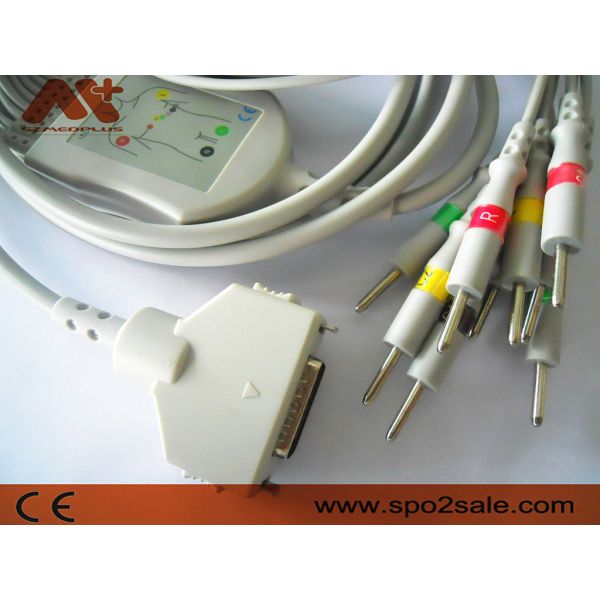 Fukuda Denshi Ecg связывает Din 3,0 кабеля терпеливого монитора CP-104L