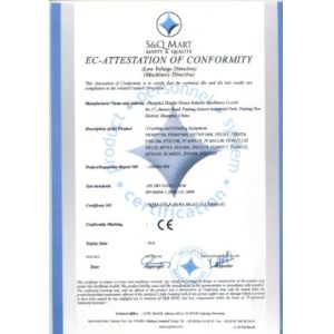 Shanghai Dingbo Heavy Industry Machinery Co., Ltd Certifications