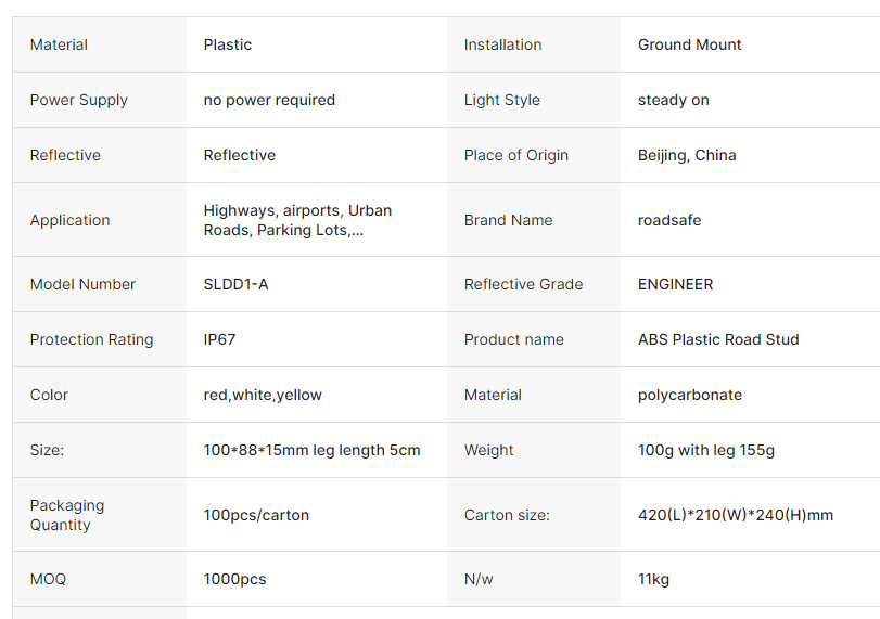Baliza solar intermitente con plástico reflectante para mejorar la seguridad vial y diseño impermeable