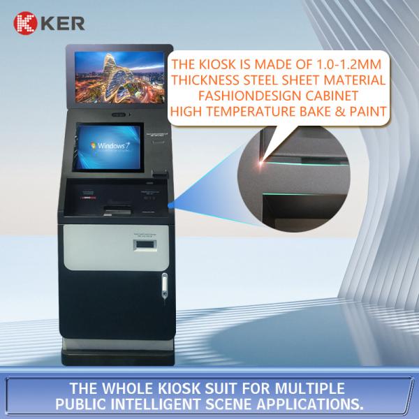 dual screen payment Deposit and Withdrawal All in One Cash kiosk machine Self Service Kiosk