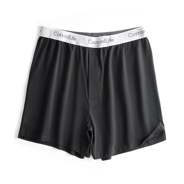 L-3XL Men'S Polyester Boxer Briefs Cotton Mid Rise Mens Workout Thongs