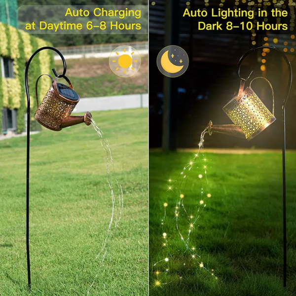 Continuous Lighting Time 8-10h Solar Kettle Light for Outdoor Decorative Lighting
