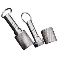 Corrente chave do suporte da caixa de Mini Aluminum Pill Case Bottle