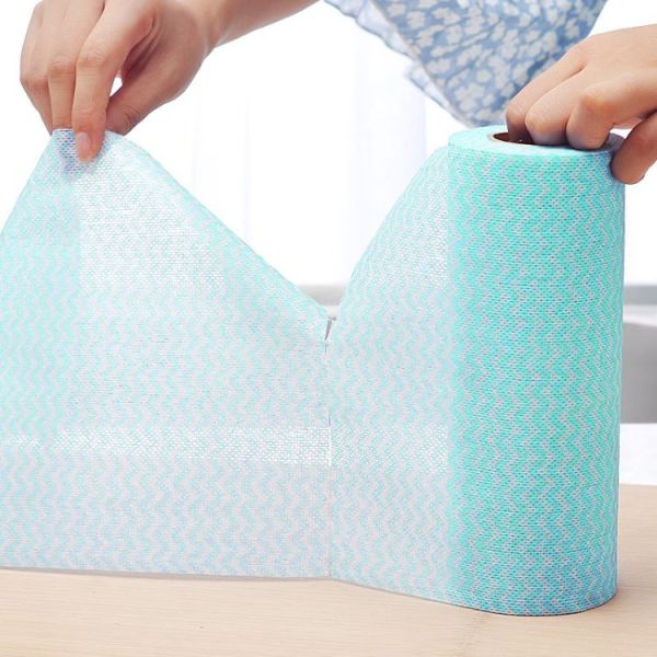 Нетоксичные нетканые чистящие салфетки одноразовые 50 гм для мытья посуды