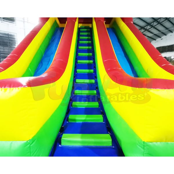 Водные горки спортивной площадки на открытом воздухе раздувные удваивают бортового скача хвастуна