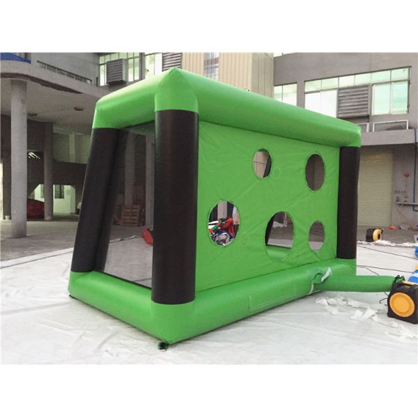 0.6mm PVC Tarpaulin Inflatable Sports Games , Blow Up Soccer Goal For Fun