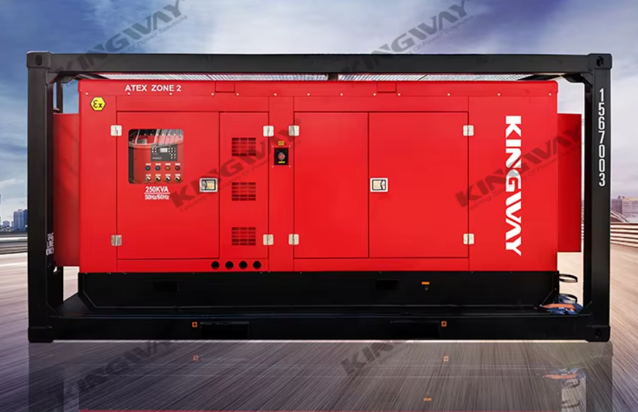 CE Kingway 260CFM ATEX ROHS BV Certified Zone 2 IIB T3 Explosion proof Diesel Engine Air Compressor with good Air Compressor