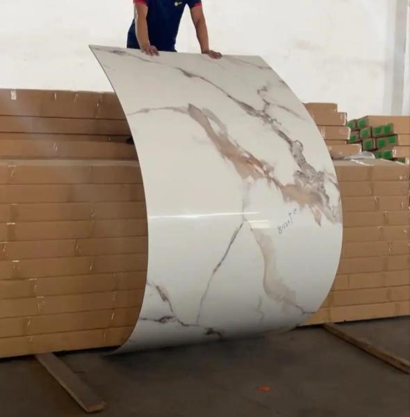 Painel de parede de fibra de mármore de madeira de carvão de bambu