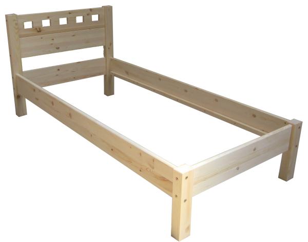 modern single bed pine wood
