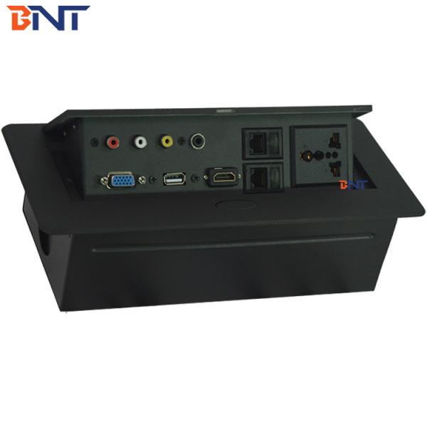 Table Hidden Connection Box / Pop Up Power Socket Box for Conference Furniture