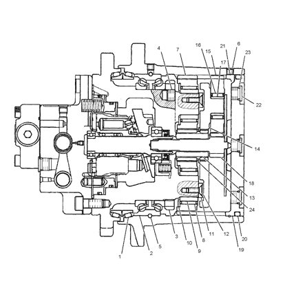 280-3102 2803102 Gear Excavator Swing Gear Fitting For 303.5C 303.5D 303.5E 303C CR