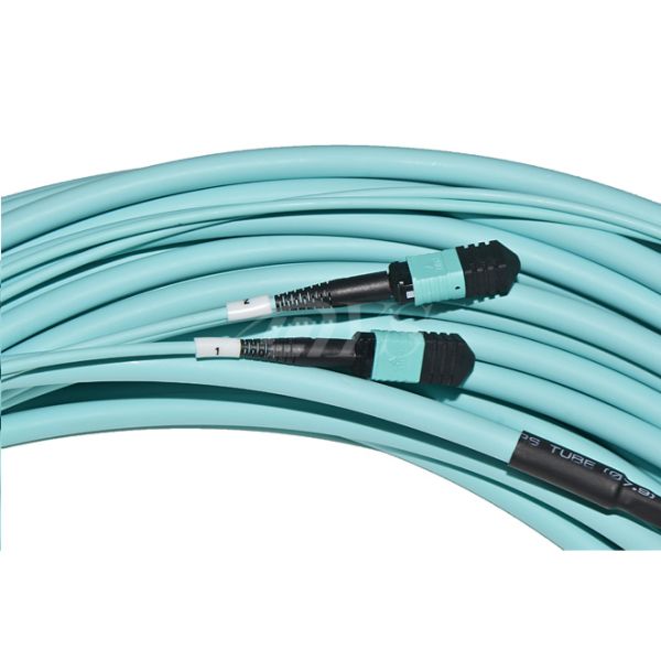 24 гибкого провода кабеля хобота костяка волокна 100Г ОМ4 МТП/МПО