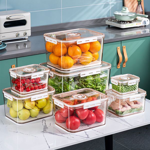 Ящики свободного m размера Bpa ясные Stackable для овоща кухни холодильника