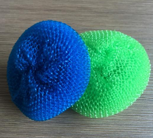 Antibacterial Plastic Mesh Scrubber PP Material For Restaurant Washing Pot