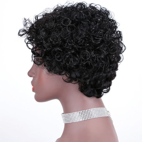 Double Drawn Free Part Cap Size Average Size Curly Wigs Suitable Dying Colors ALL COLORS