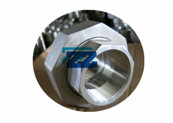 Inconel 600 Alloy Steel Pipe Fittings Threaded Union BSPP 1 / 2 Chemical Corrosion Resistance