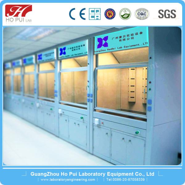 Steel Lab Fume Hood Chemical Resistant 800x2350 For School Science