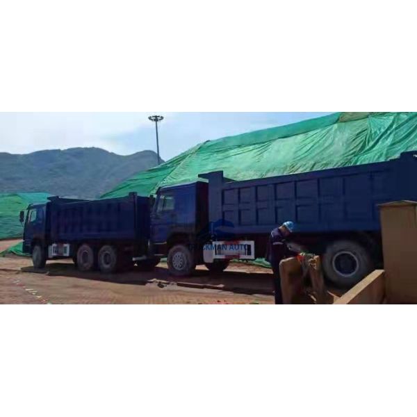 371HP 18m3 Cargo Box Used SINOTRUK Tipper Truck For South Sudan