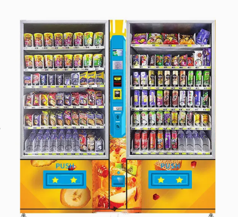 Customized Wittern Combo Vending Machine Automatic Orange Juicer Machine Electric