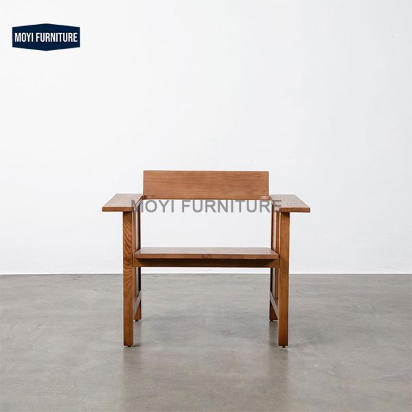 Modern Solid Wood Frame Leisure Chair Japanese Style Guesting Room Mail Packing Y Comfortable Seating