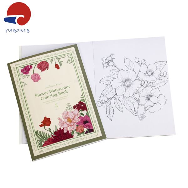 Soft Cover Coloring Book Printing Offset Printing Painting Coloring Book