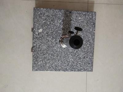 Hand Carry Square Natural Granite Parasol Base, Sun Umbrella Wheel Stone Base