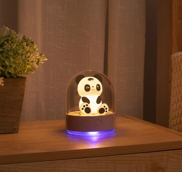 3.7V 1W Bedroom LED Night Light Panda Design USB Rechargeable