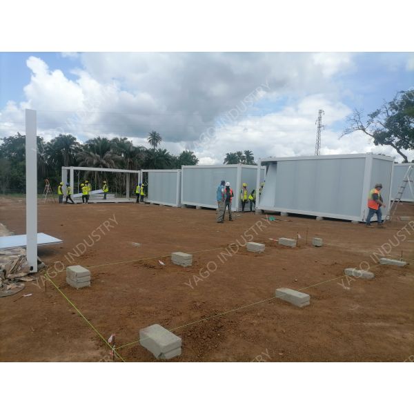 20ft Modular Accommodation Building Foldable Mobile Homes For Mining Site Camp