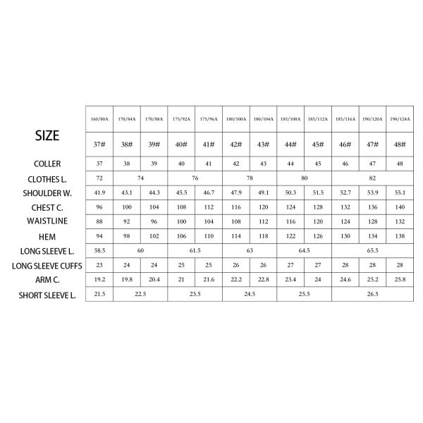 Мужчина хлопчатобумажная короткая длинная рукава французская манжета формальные платья рубашки для профессиональной одежды