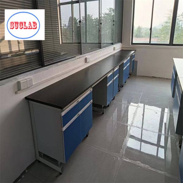 Fire Resistant  Chemistry Lab Workbench Laboratory Bench Malaysia With Chemical Resistant Surface
