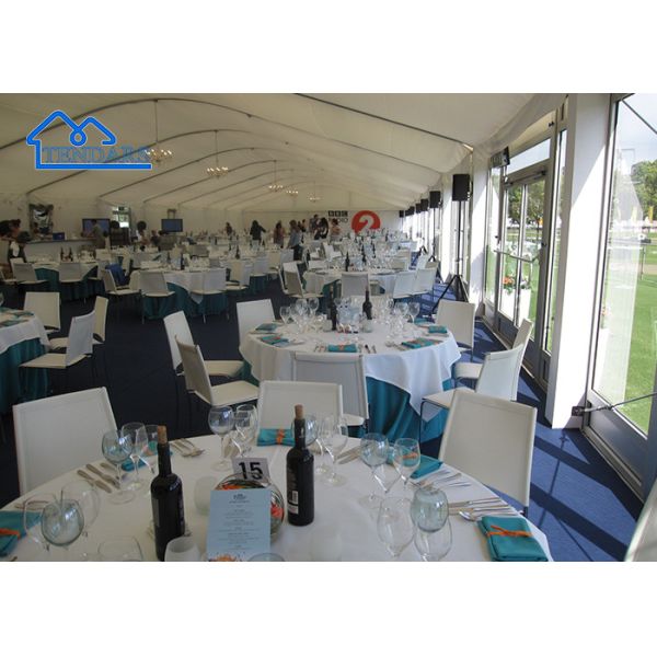 12x12m Arcum Tent Galvanized Steel Arc Shape UV-Resistant Fabric for Elegant Events