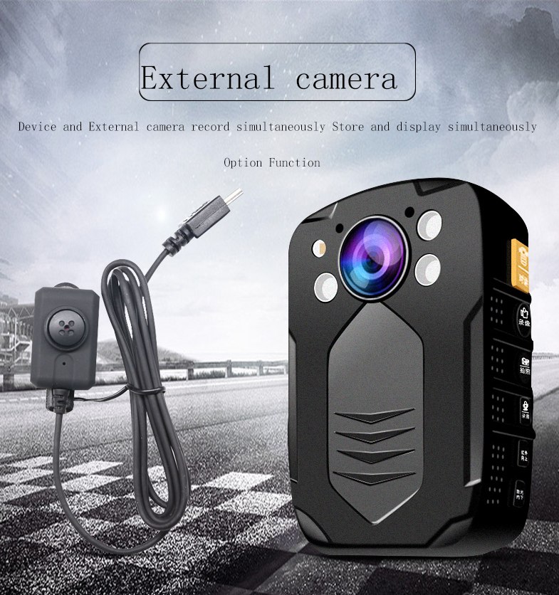 HD 4K 2 Inch 1080P Video Police Body Cameras With Night Vision & Video Output HDMI