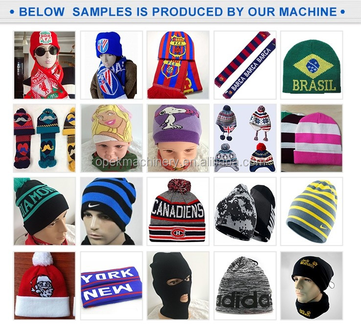 Double Knit Jacquard Beanie Hat and Scarf Set with Logo 500 Pcs/Day Production Capacity