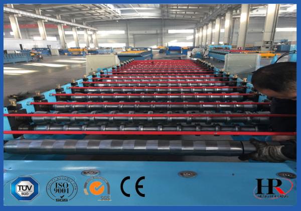 Roofing / Wall Panel Sheet Metal Roll Forming Machines With Upright Columns