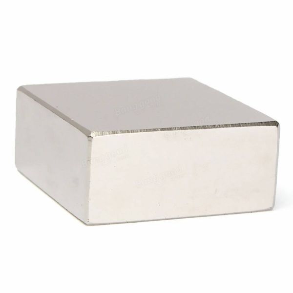 Sintered Rare Earth Magnet Sample Powerful Permanent Magnetic Square Magnet 50*50*25