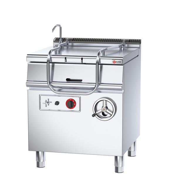 Vertical 80L Stainless Steel Gas Tilting Braising Pan/Bratt Pan for Commercial Kitchen