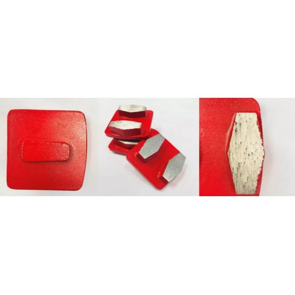 le plancher en béton de lien en métal de serrure de Redi de segments de 13mm usine les blocs de meulage abrasifs