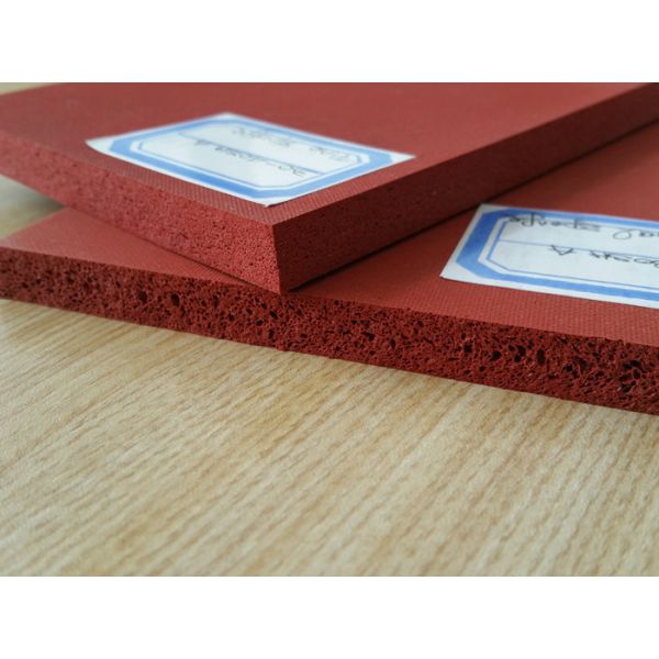 Близкий лист резины губки силикона клетки/лист пенистого каучука подпирая прилипатель 3м