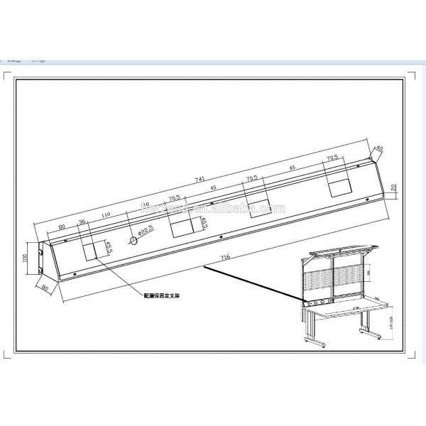 Мастерская 500kg нося верстак ESD анти- огня EN61340 безопасный
