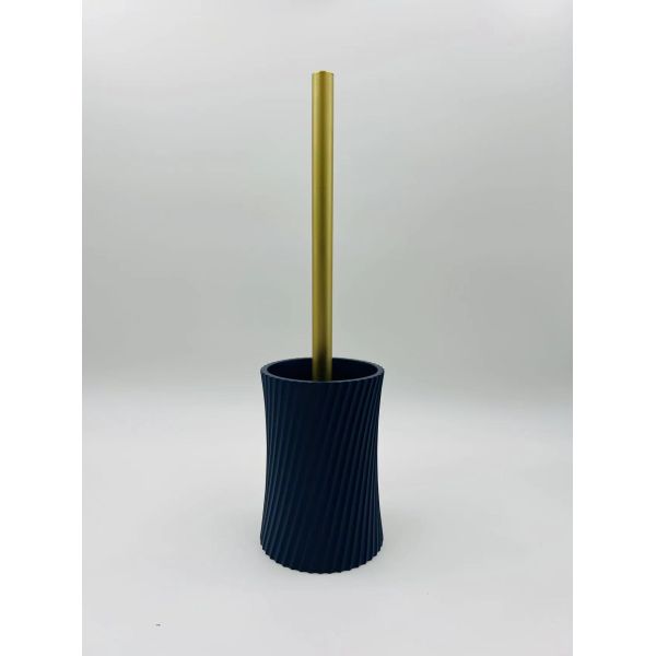 Polyresin bath accessories sets swirl shape with sand color hand soap bottle toilet brush holder modern bath accessories polyresin soap dispenser